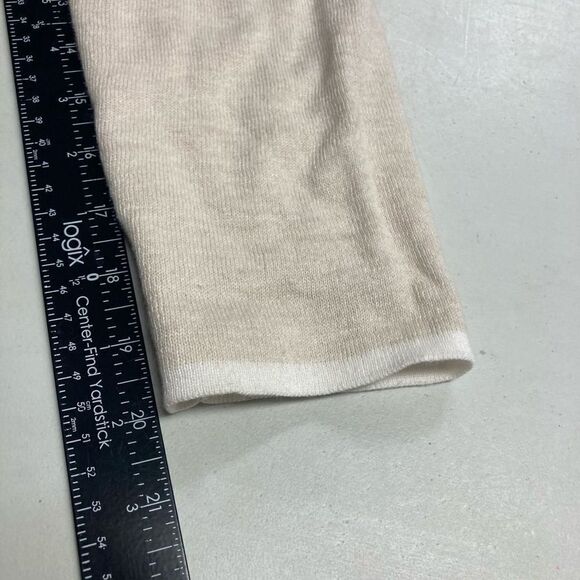 TAHARI Cardigan Ivory/Cream Hooded Long Sleeves Size XL - Picture 6 of 11